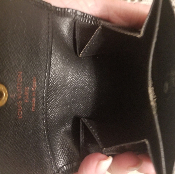 Louis Vuitton Gun Metal Monogram Canvas Coin Card Holder  Louis Vuitton coin wallet/card holder